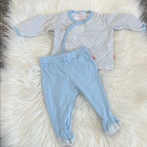 Magnificent Baby Blue and White Swirl Set